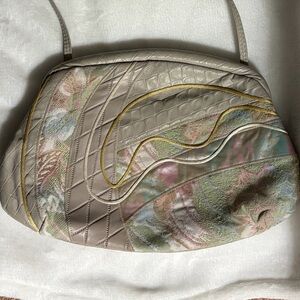 Vintage Fifth Avenue Patchwork Shoulder Bag in Earth Tones